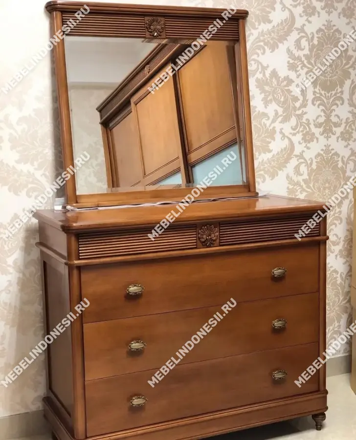 Комод "Бурбон" Орех BJ904  купить в интернет магазине Мебель из массива. Звоните +7 495 961-63-63 Комоды из массива дерева