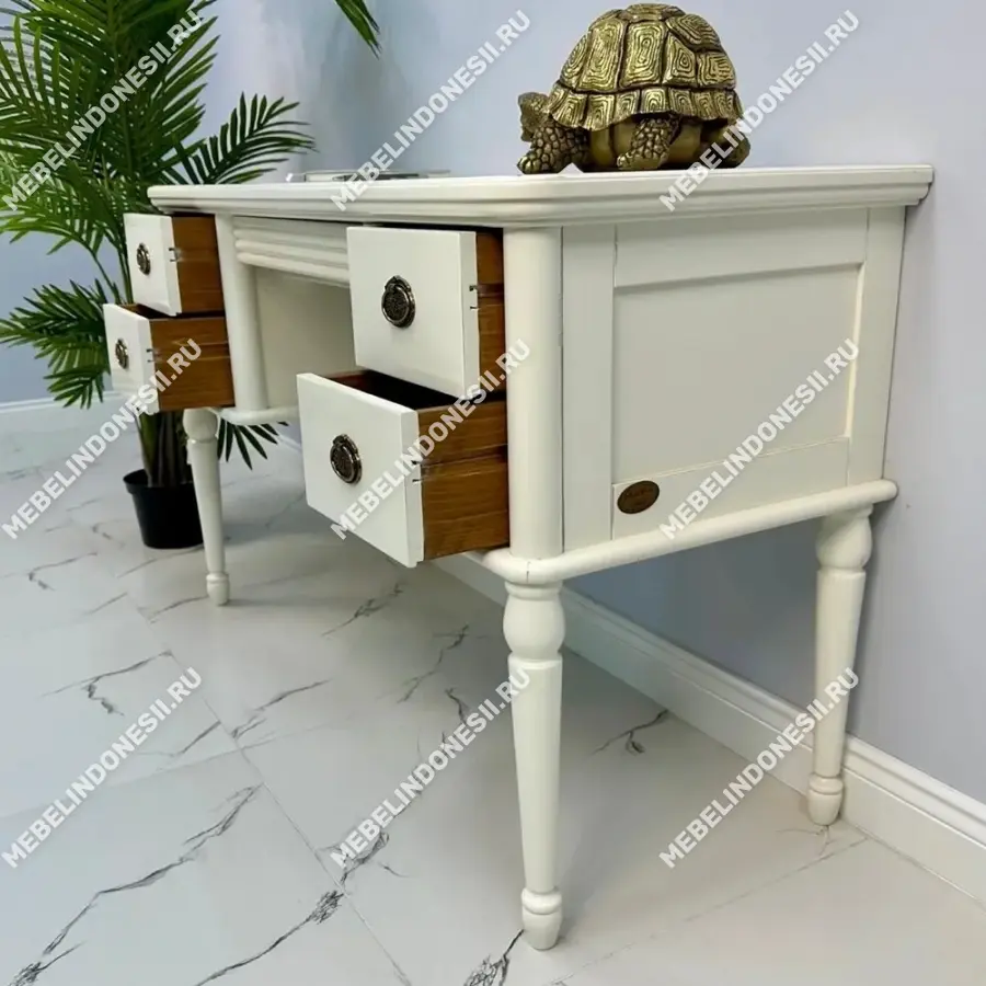 Стол туалетный "Мария Сильва" Орех MS832  купить в интернет магазине Мебель из массива. Звоните +7 495 961-63-63 Туалетные столы из массива дерева