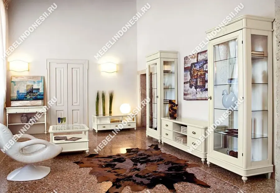 Витрина "Бурбон" Орех BJ929-BJ939   купить в интернет магазине Мебель из массива. Звоните +7 495 961-63-63 Витрины из массива дерева