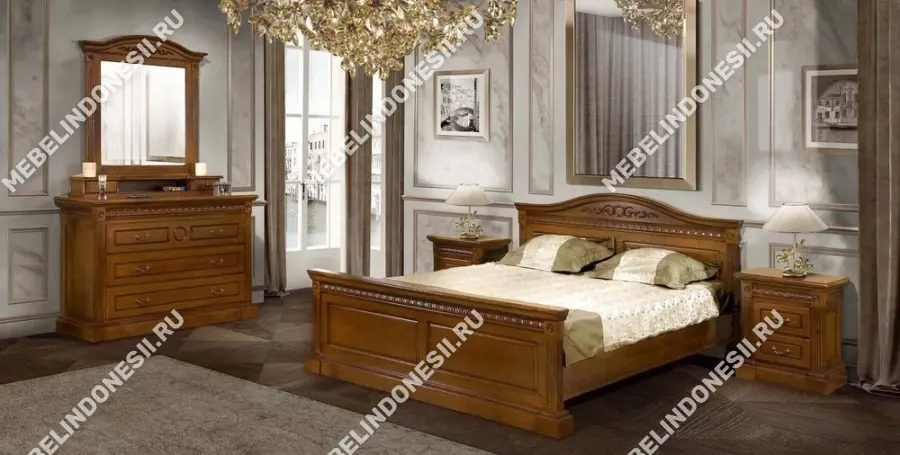 Зеркало "Венеция" Орех 769  купить в интернет магазине Мебель из массива. Звоните +7 495 961-63-63 Зеркала из массива дерева